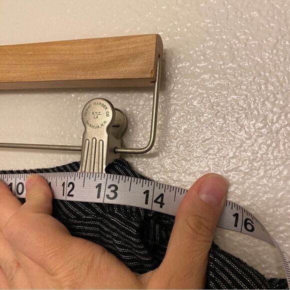 Nordstrom Susina faux Wrap maxi side tie stretch jersey waterfall stripe Skirt M - Picture 12 of 12